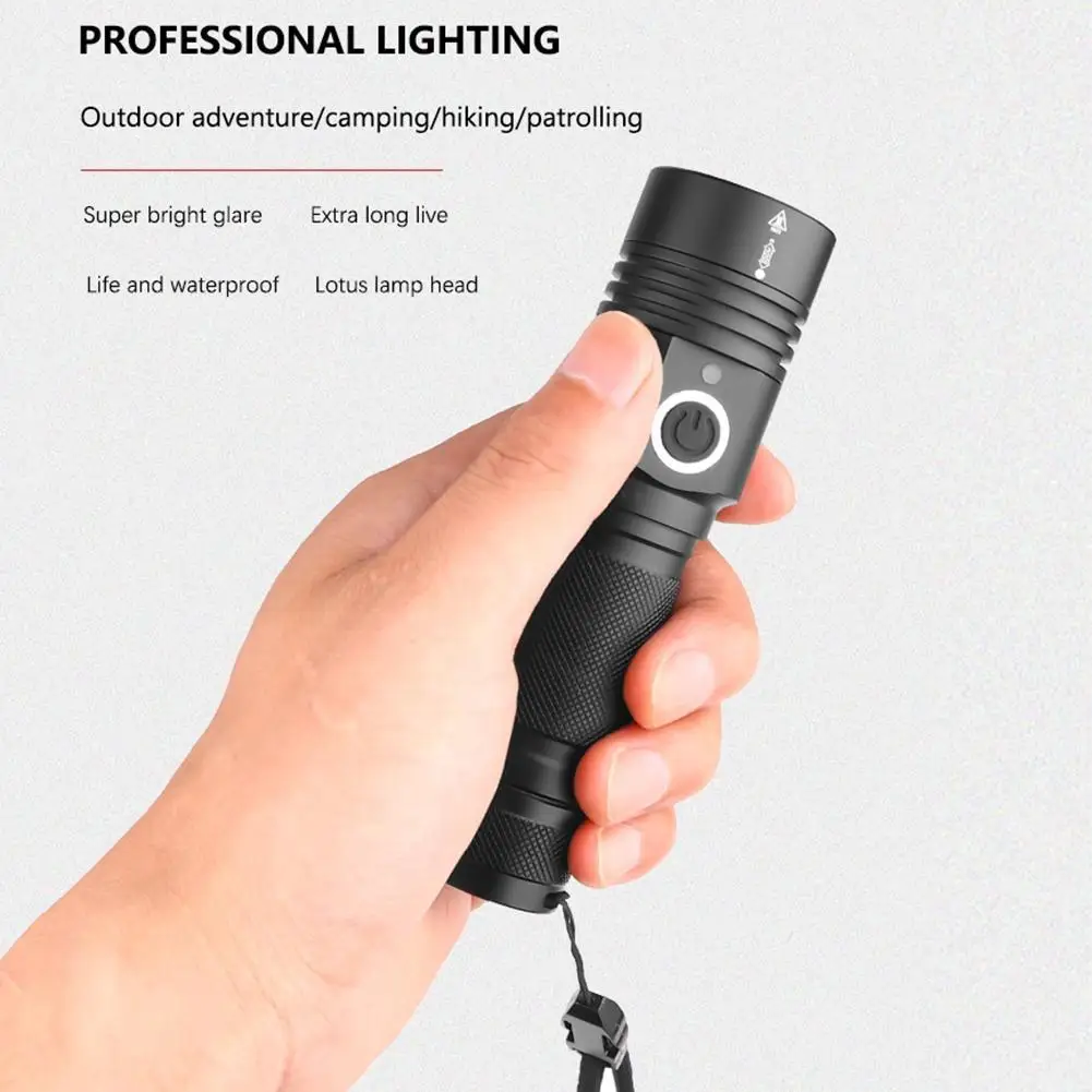 

Mini LED Flashlight 18650 USB Rechargeable Torch Pocket Light With Magnet Mini Flashlight Flashlight USB Rechargeable