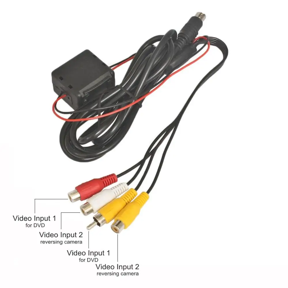 DIYSECUR двойной 4 3 &quotэкран зеркало заднего вида автомобиля монитор + 2 x