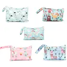 Водонепроницаемая многоразовая влажная сумка 15*22,5 см для менструальных подушек для кормления, детские тканевые подгузники, дорожная сумка для смачивания, сумка для подгузников для беременных