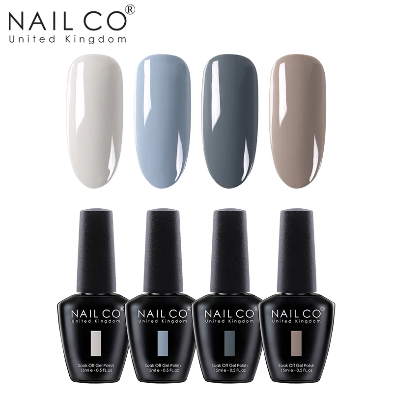 ZH21 NAILCO 4 шт. 15 мл Гель-лак для ногтей гибридный УФ-лак светодиодный замочить краска собственного приготовления гель УФ-гель Полупостоянный праймер Эмаль Гель - Цвет: ZH21