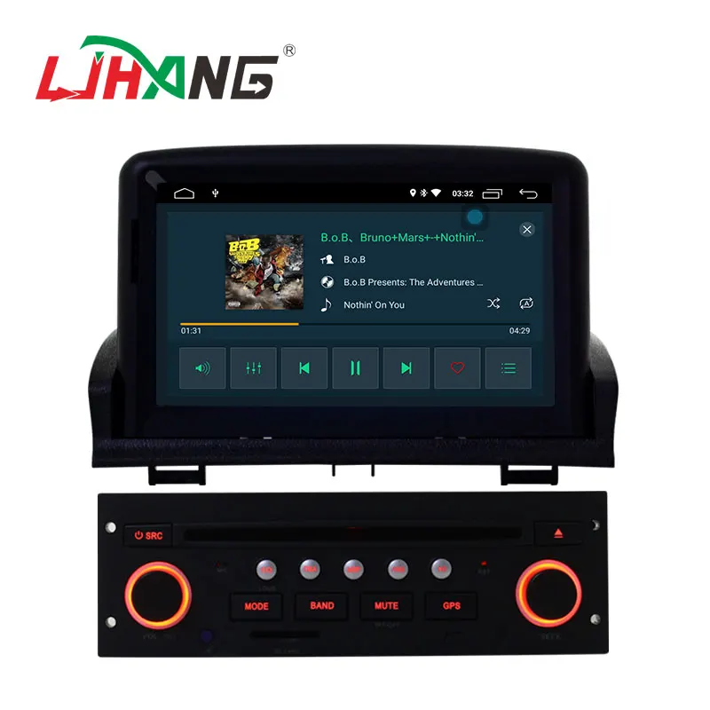 LJHANG Android 10 Автомобильный мультимедийный DVD плеер для Peugeot 307 2008 2009 2010 2011 GPS