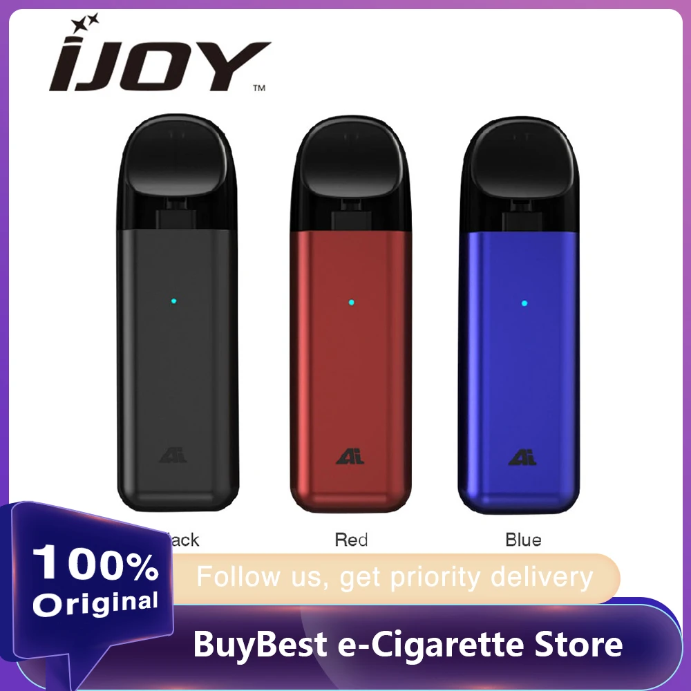 Оригинальный IJOY AI POD Kit 15 Вт Pod Vape с аккумулятором 450 мАч и 1 6 Ом 2 мл многоразовый