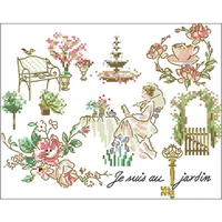 sweet life patterns counted cross stitch 11ct 14ct 18ct diy chinese cross stitch kits embroidery needlework sets home decor