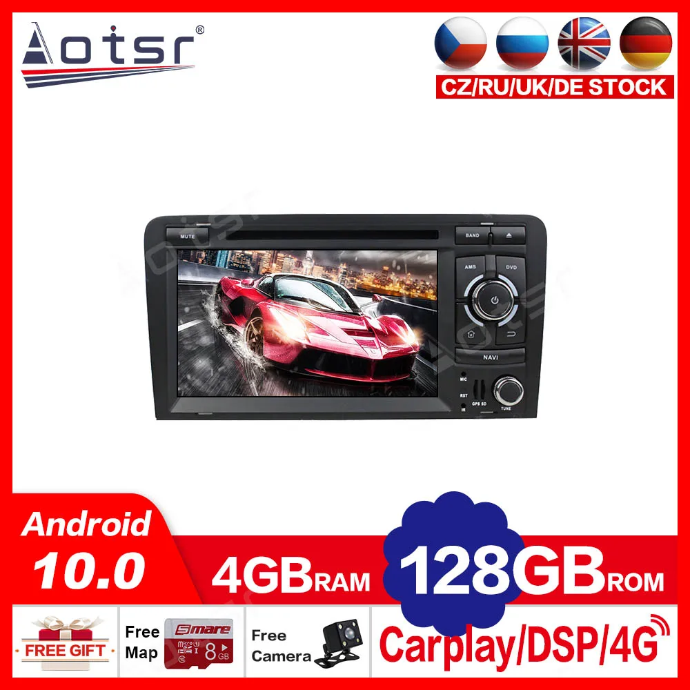 

Автомобильный мультимедийный плеер PX6, Android 10,0, 4 + 128G экран для Audi A3 2006 -2012, 2 Din, GPS-навигация, автомобильное радио, стерео, головное устройство ...