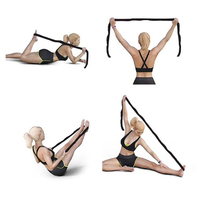 

Flexibility Stretch Yoga Belts Women Fitness Sports Straps Elastic Pull Up Belt Rope for Wrist Waist Leg Training Gym Equipment