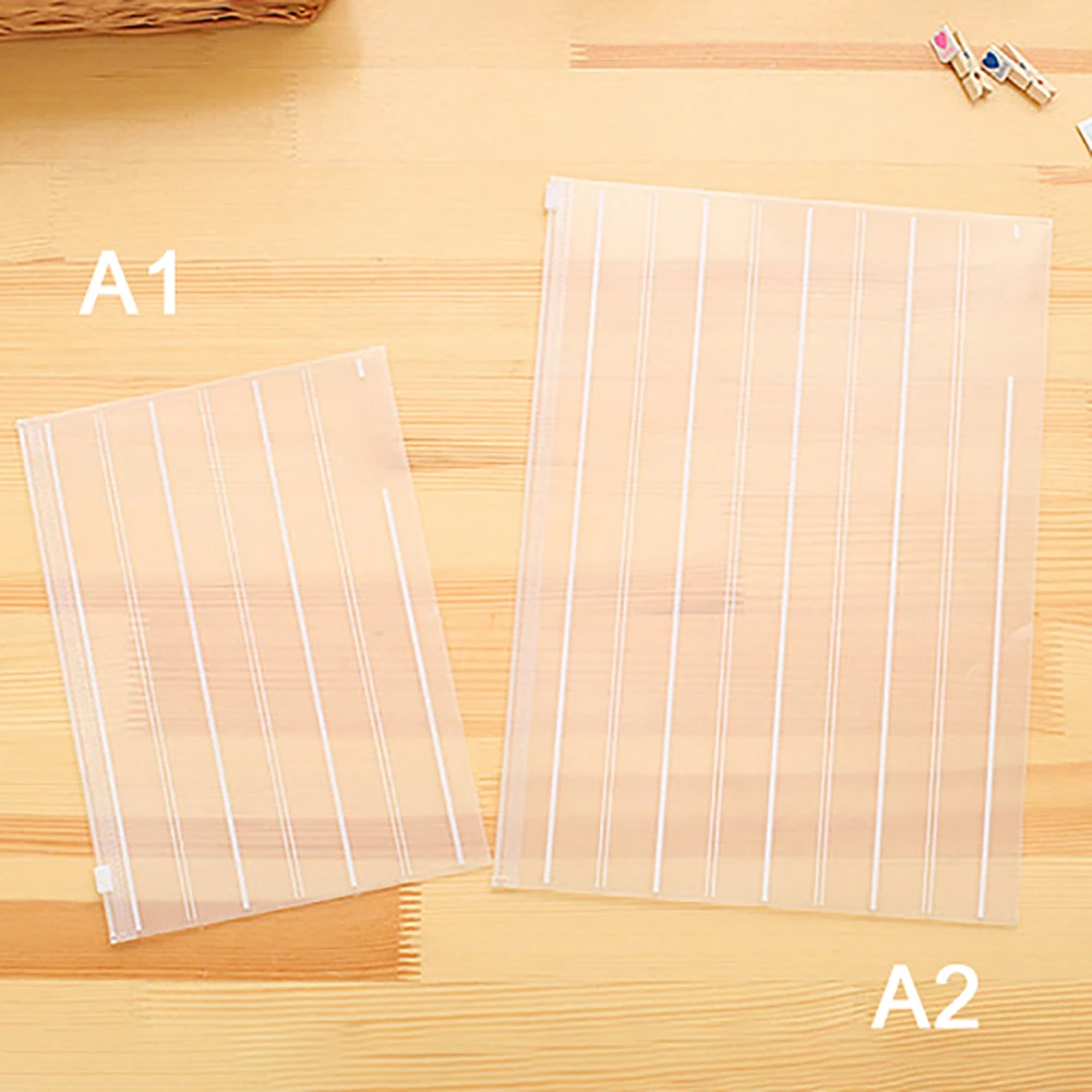 

1pc Transparent Plastic Folders File Bag Document Ticket Pocket For School Office Stationery Ticket Picture Office Items Supplie