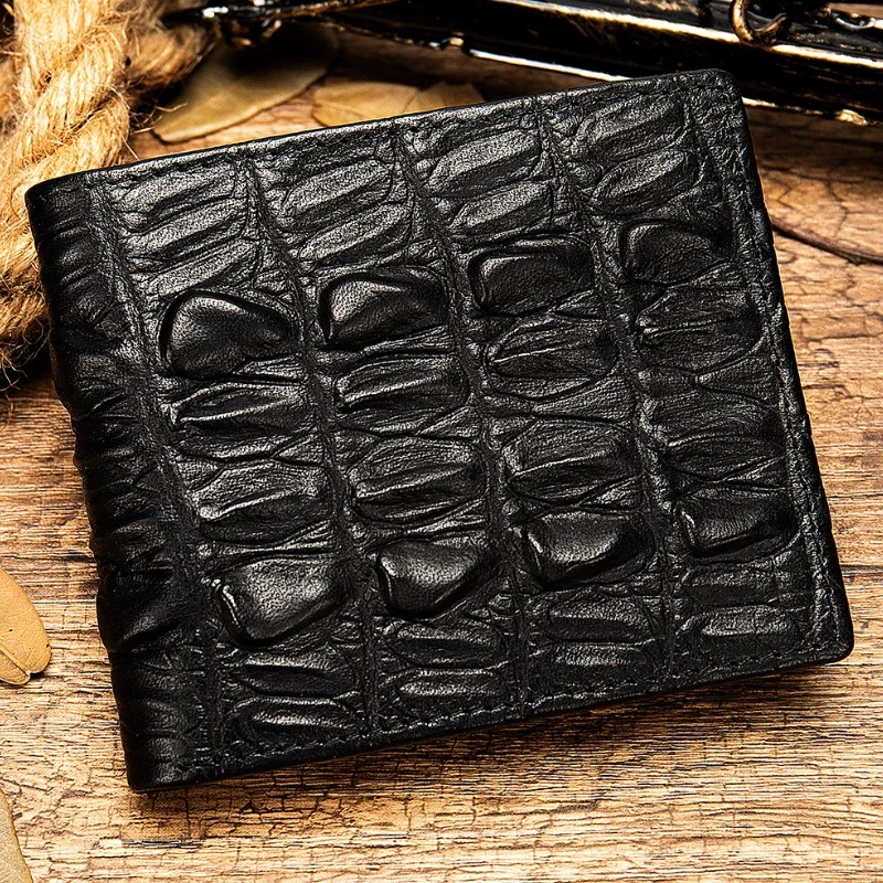 Black 2 MAHEU, маленький кожаный мини мужской кошелек, кошелек из натуральной кожи для монет, тонкий кошелек с отделением для фотографий, черный, кофейный - Цвет: Black 2