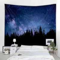 nordic style forest starry sky decoration tapestries art deco blanket curtains hanging home bedroom living room bohemian hippies