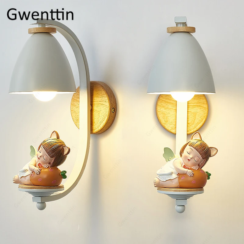 

Nordic Home Decor Wall Lamps Led Wall Light Wall Art Sconces for Boy Girl Bedroom Children's Lighting Fixtures Loft Luminarias