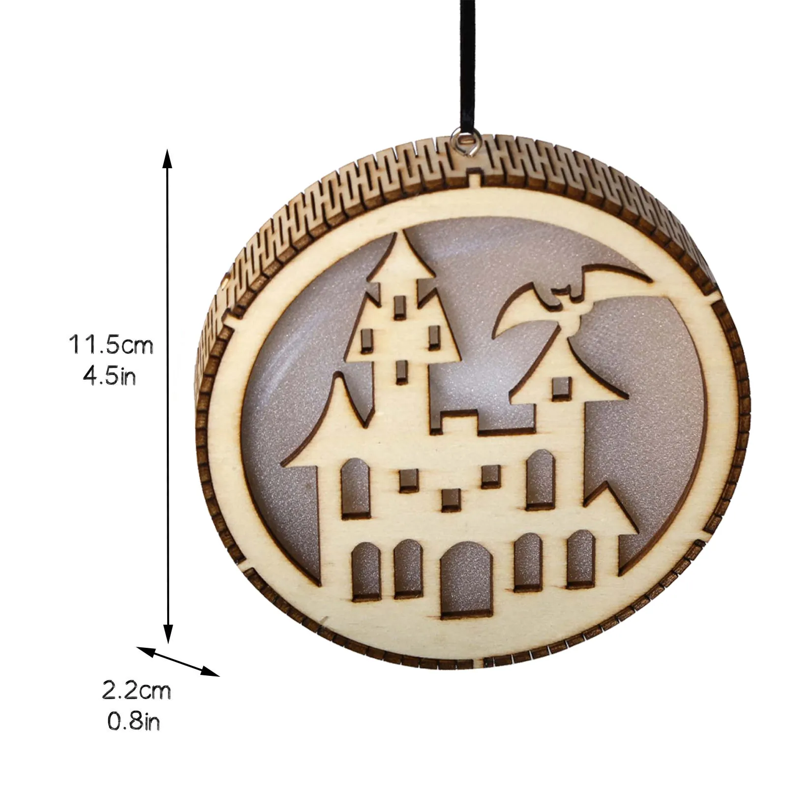 

Halloween Wooden Hollow Chandelier LED Light Lantern For Halloween Garden Fancy Lighting for Bedroom Indoor Lighting for Night