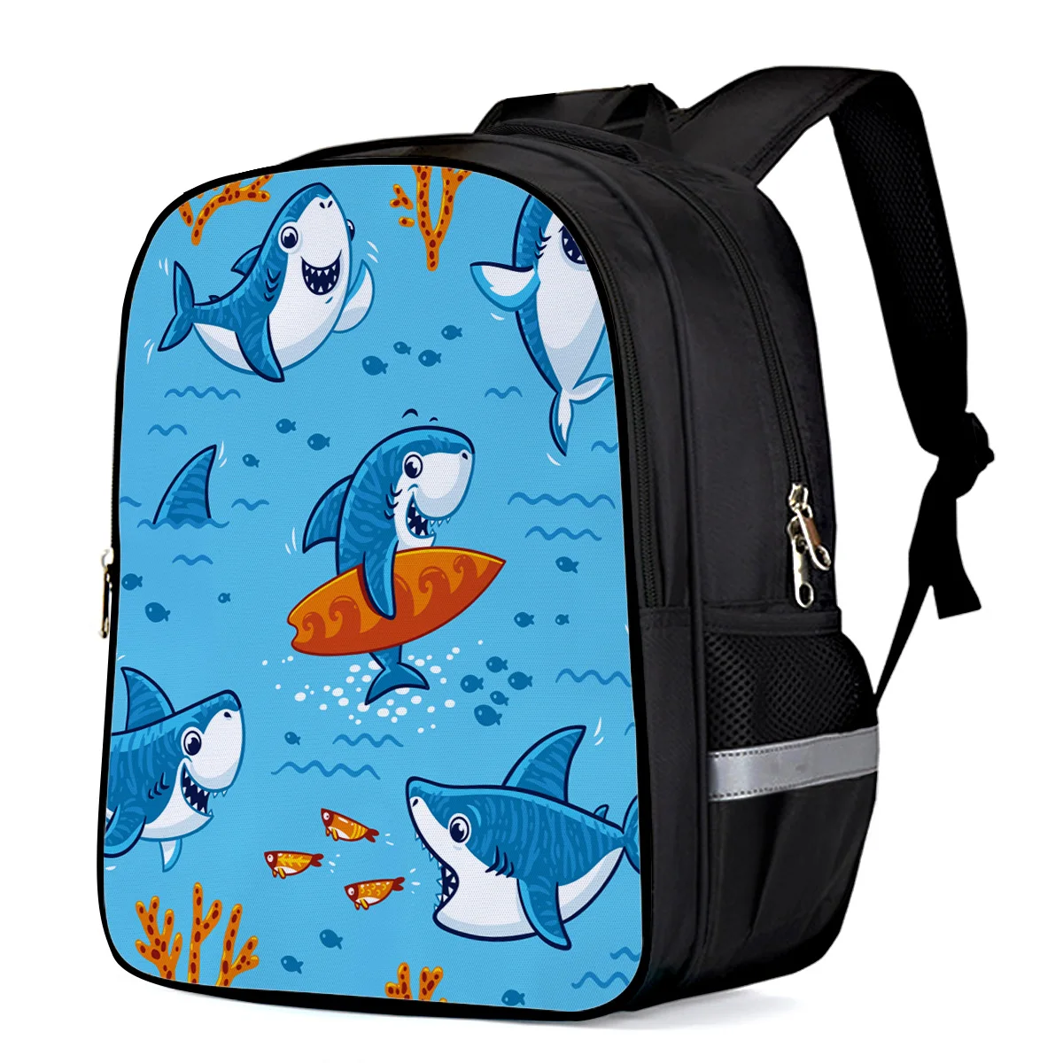 Тактические рюкзаки с рисунком акулы синего цвета уличный рюкзак для ноутбука