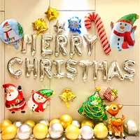 47pcsset merry christmas balloons santa claus snowman tree new year christmas party decorations home xmas party event supplies