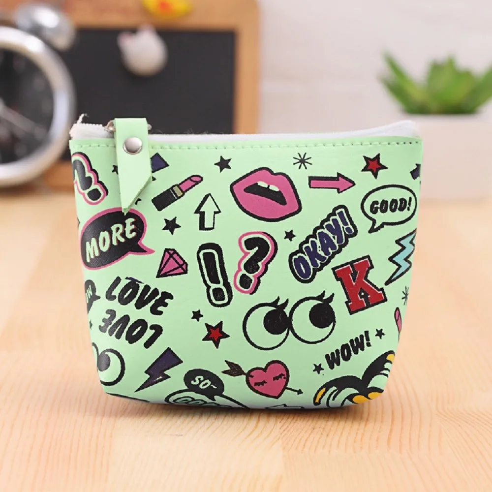 Женская милая модная сумка Кошелек для монет мешочек ключей сумки денег девочек