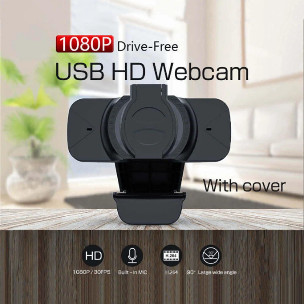 Веб камера 1080p full hd usb микрофоны windows 10 для компьютера ПК вебкамера с микрофоном