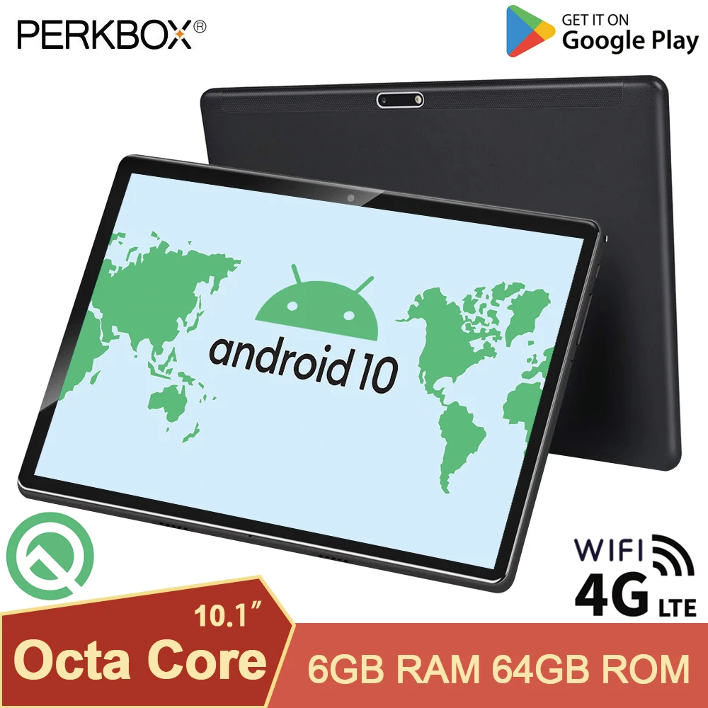 2021 Perkbox 10 дюймовый планшетный ПК с системой андроида и 0 Octa Core Процессор 6 ГБ
