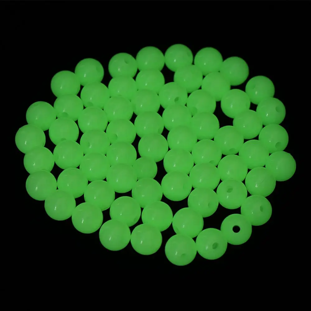 

100pc/bag Hot Plastic 3-18mm Sea Luminous Light Glowing Balls Stoppers Fishing Floats Beads