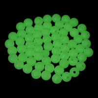 100pcbag hot plastic 3 18mm sea luminous light glowing balls stoppers fishing floats beads