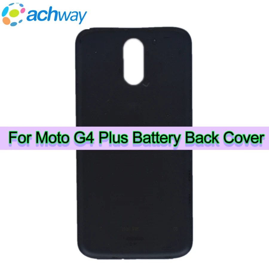 Черный корпус для Motorola G4 Plus крышка аккумулятора задняя заднего корпуса XT1640 XT1641