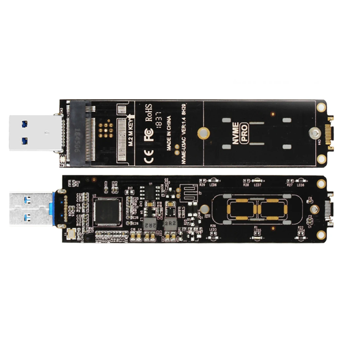 JEYI AVIGATOR m.2 для NVME aluminum TYPEC 3 1 Чехол мобильного SSD TYPE C JMS583 m2 USB3.1 M.2 PCIE U.2 | Компьютеры и
