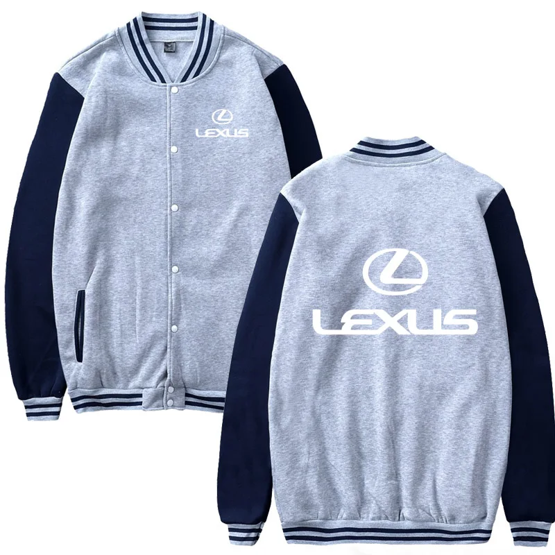 Mens Baseball Jacket Lexus Car Logo Printed Casual Hip Hop Harajuku Sweatshirts uniform Slim Fit Unisex Clothing |