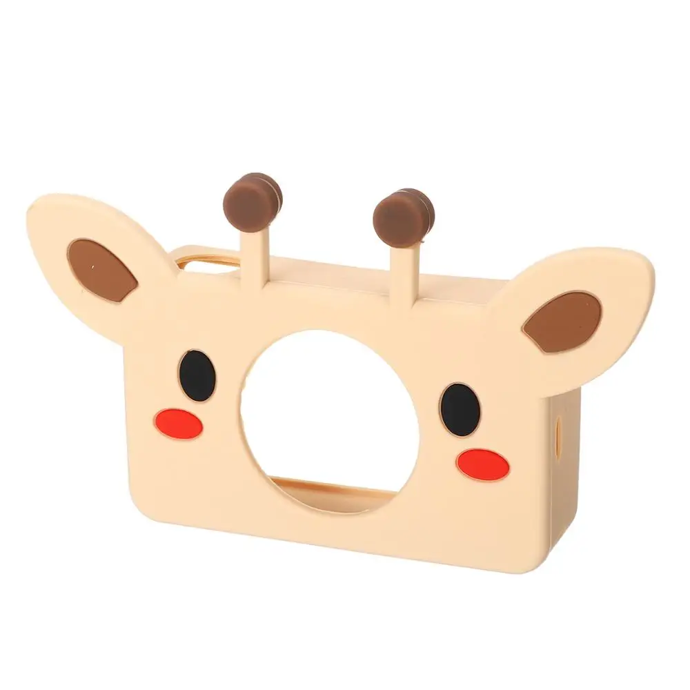 Giraffe 8MP 1080P HD Детская цифровая камера перезаряжаемая камера s детские игрушки с милым животным защитный чехол Рождественский подарок для девочек - Цвет: Giraffe