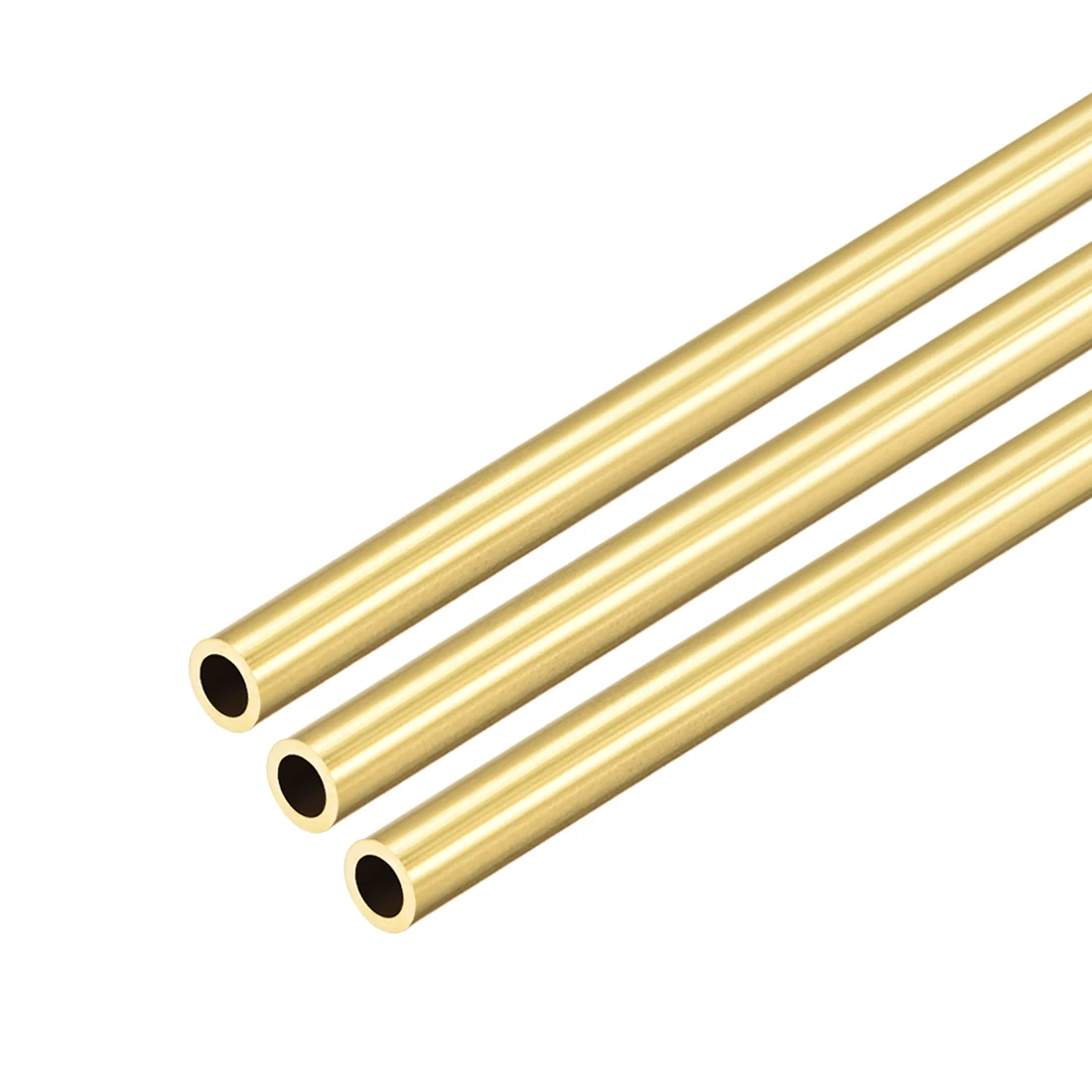

uxcell Brass Round Tube 300mm Length 1mm Wall Thickness Seamless Straight Pipe Tubing 6.5mm OD 3Pcs