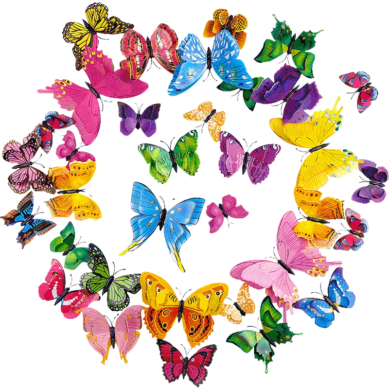 

Simulation Butterflies 3D Stereo Wall Stickers Bedroom Living Room Wall Decoration Creative Refrigerator Magnets Decals