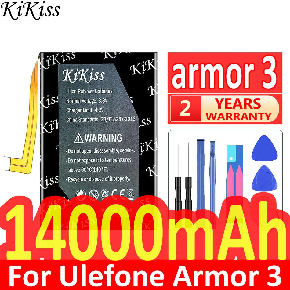 Аккумулятор большой емкости 14000 мА · ч для Ulefone Armor 3 3T 5 7 дюйма