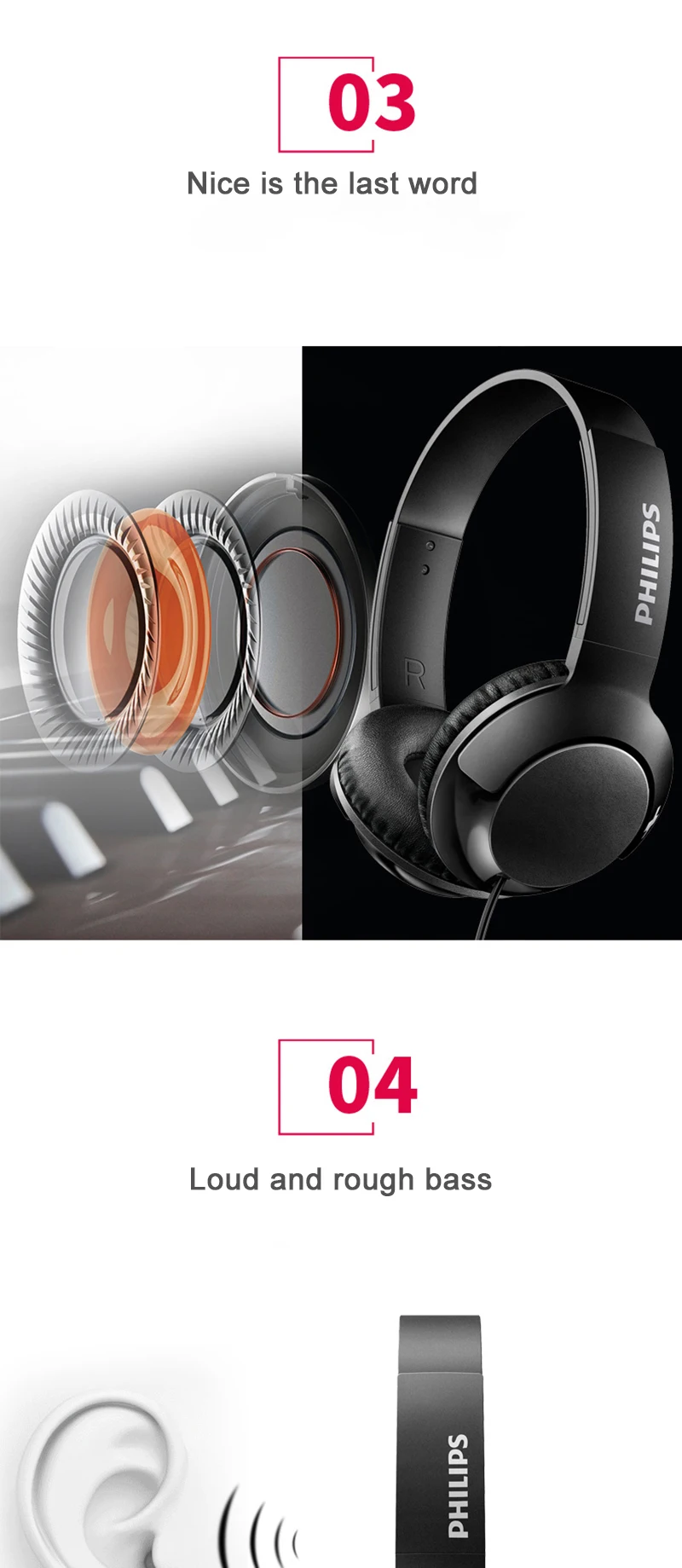 Профессиональные басовые наушники Philips SHL3075 с проводным управлением, ремень шума, стиль для Samsung Galaxy S8/S9/S9 Plus