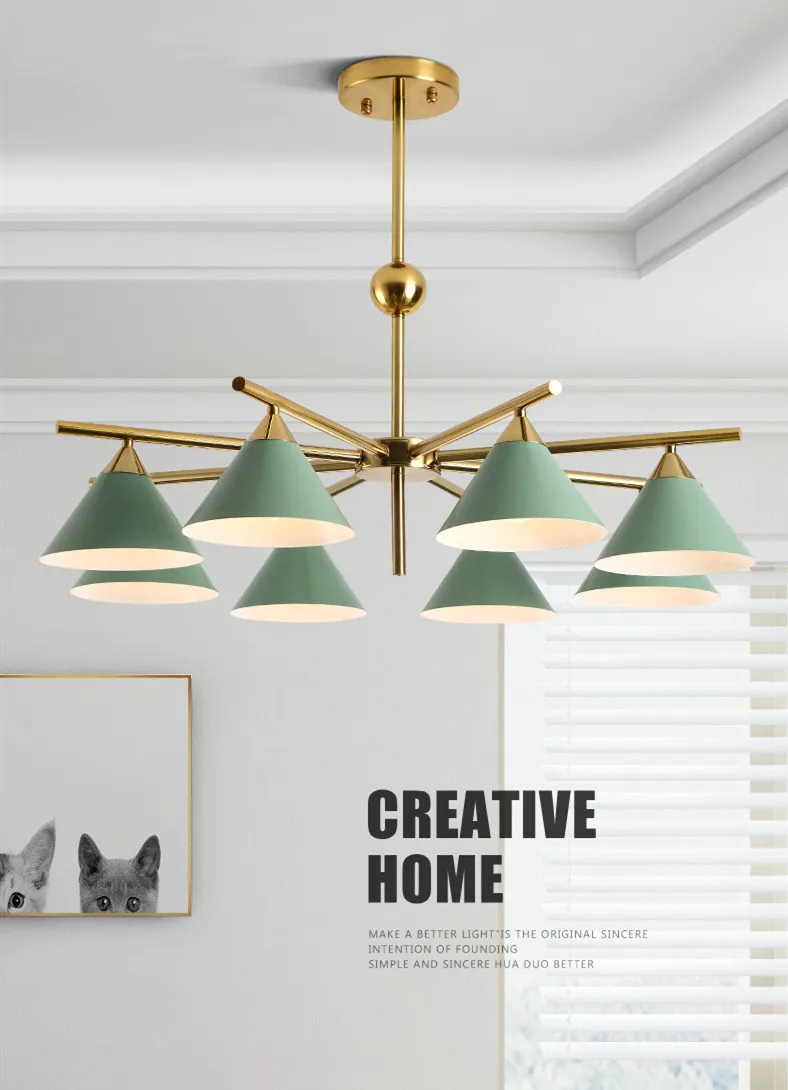 Скандинавская люстра лампа для гостиной простая современная атмосфера домашний