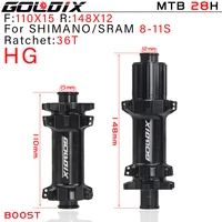 goldix gd350 mountain bike hubs sealed bearing 36t ratchet bicycle wheel hub support shimano sram flywheel mtb hub