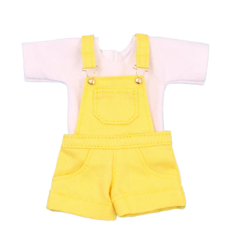 

4 Candy Colors Overalls for Blyth Doll Dressing Factory Clothes Baby Doll Accessories Girls Toys