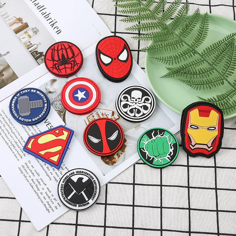 ПВХ нашивки на липучке Marvel нарукавник супергерой Железный человек