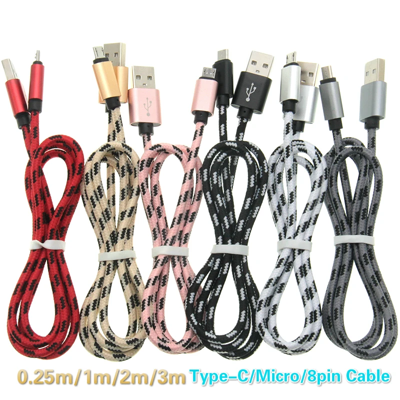 500 шт. кабель Micro USB Type C 8pin для быстрой зарядки телефонов Xiaomi Redmi Note5|Кабели