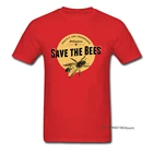 Мужская футболка с надписью Save The Bees, Красная футболка для мотоциклистов, топы Для гонщиков, хлопковые футболки для смешанных боевых искусств, одежда для весны 3XL, 2019