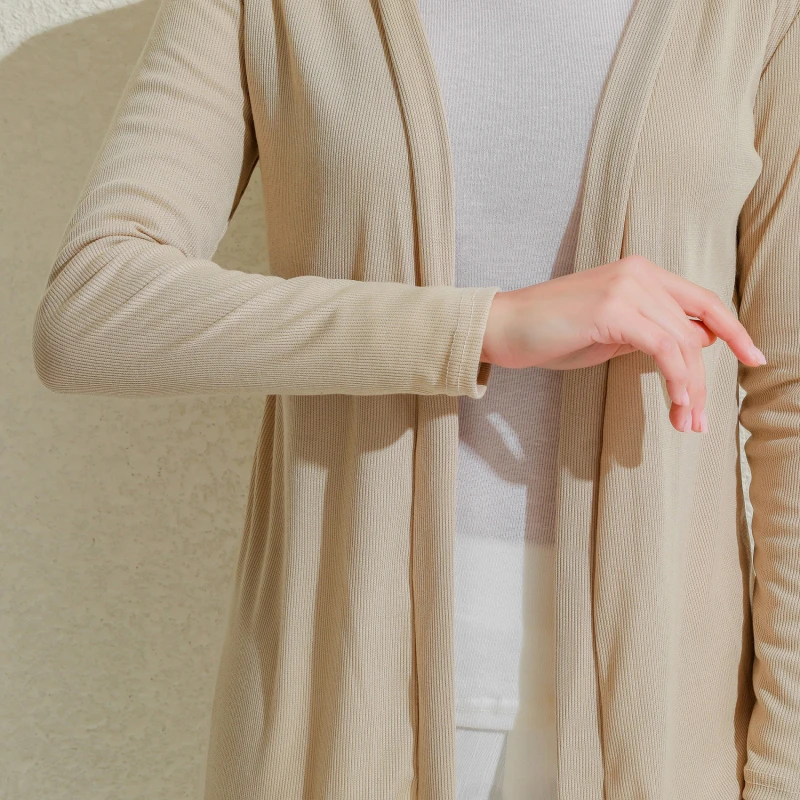 Кардиган средней длины свитер Женская куртка с длинным рукавом Осень зима 2021