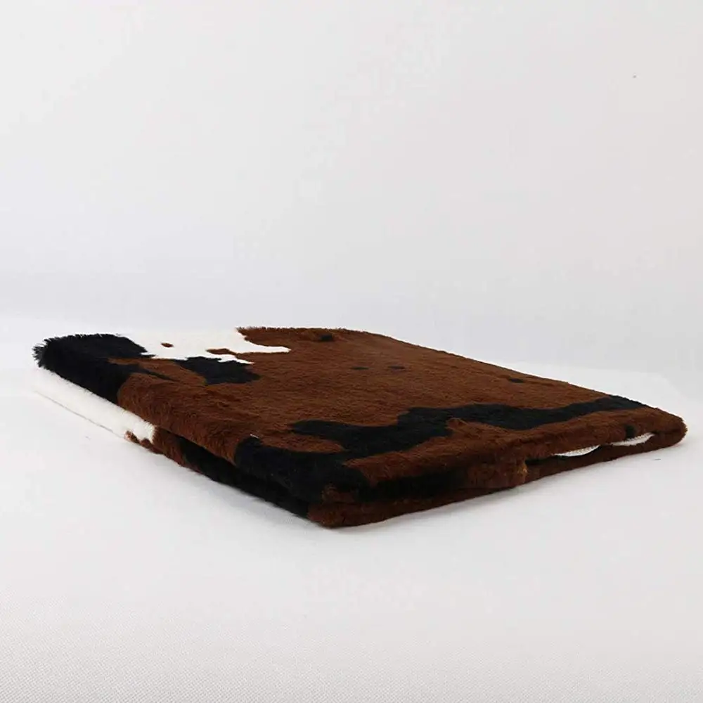 Ковер из воловьей кожи нескользящий ковер искусственного меха коврик с принтом