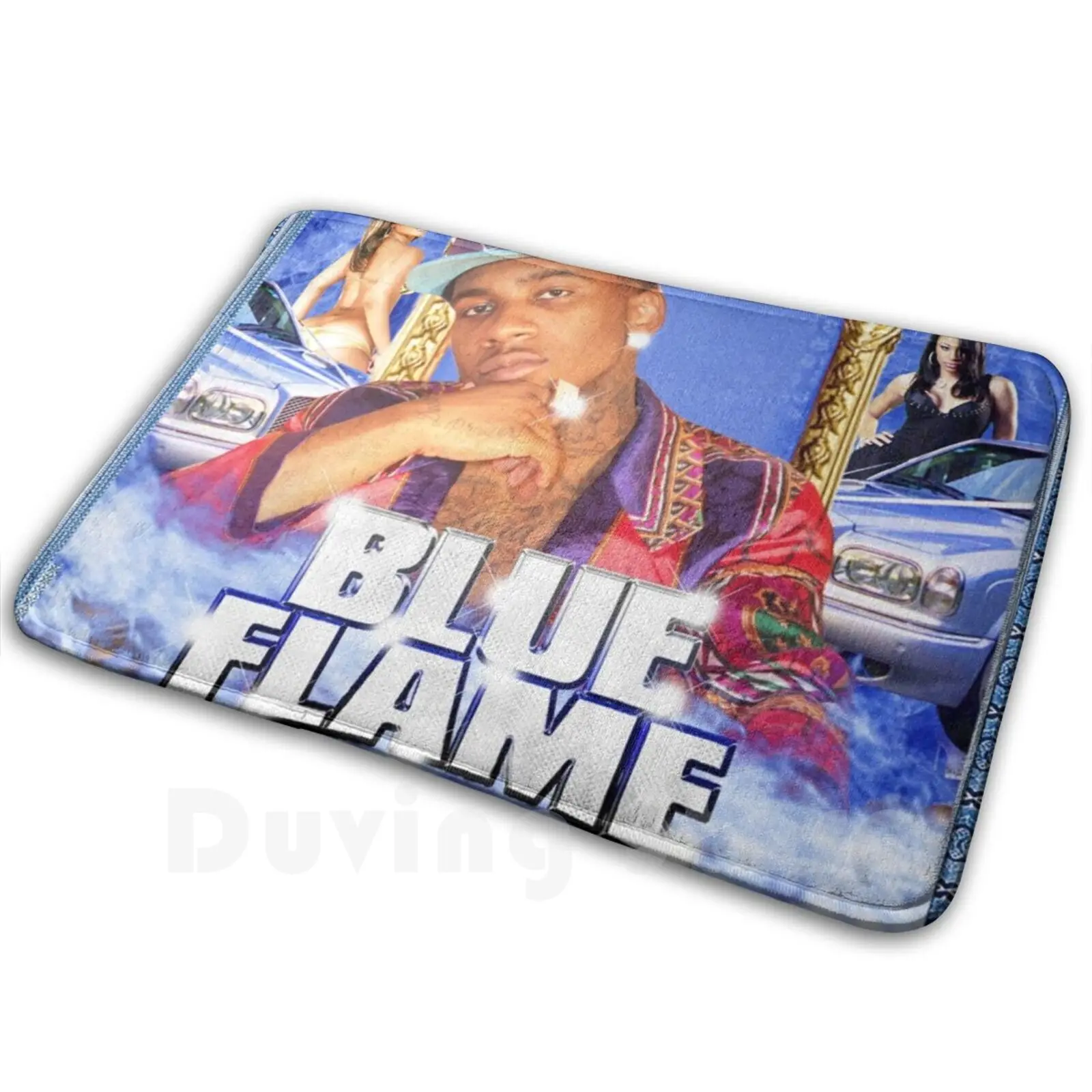 

Lil B The Based God-Blue Flame Album Cover Carpet Mat Rug Cushion Soft Lil B Hip Hop Rap Music Album Album Cover
