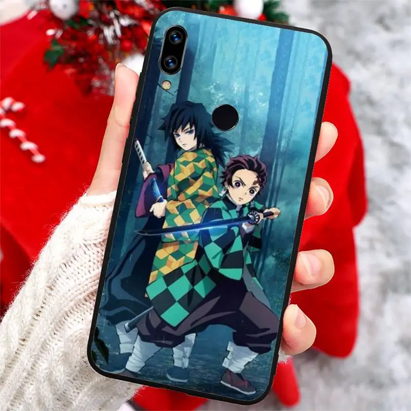 

anime Demon Slayer Kimetsu no Yaiba Phone Case For Xiaomi Redmi note 7 8 9 t k30 max3 9 s 10 pro lite