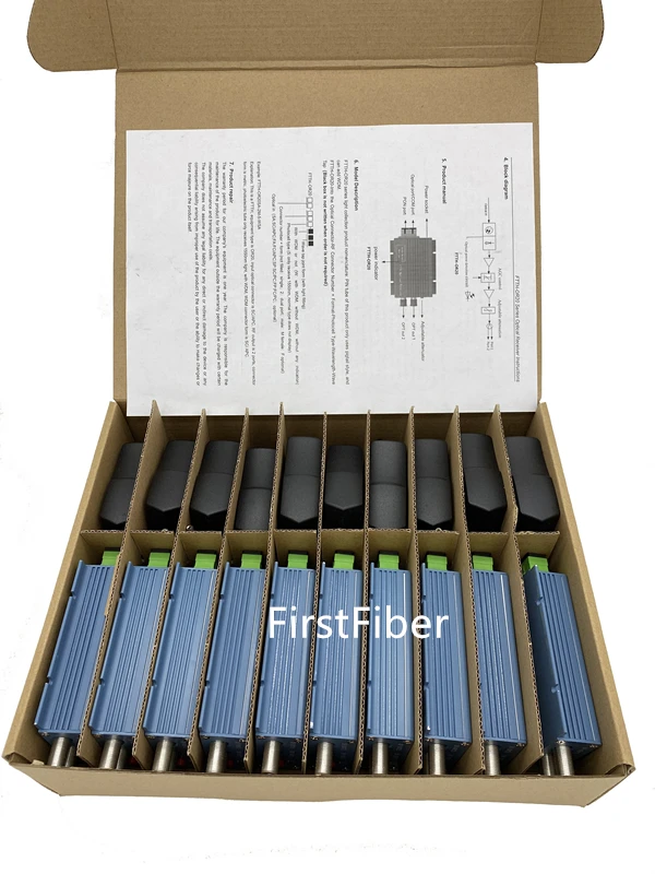 Алюминиевый CATV FTTH AGC Micro SC APC симплексный разъем с 2 выходными портами для PON FTTH CATV волоконно-оптический приемник