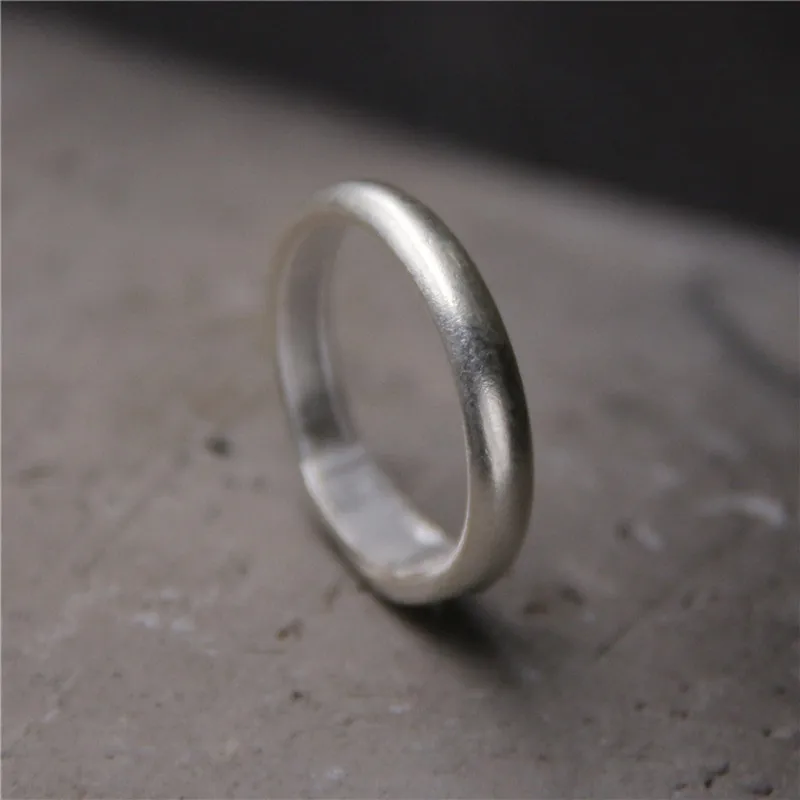

Buyee 100% 925 Sterling Silver Classic Female Ring 4mm Wide Convex Fashion Wedding Ring for Women Men Wedding Fine Jewelry
