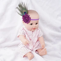 baby girl headband feather chiffon flower peacock headwear kawaii baby shower hair accessories infant toddler birthday hair band