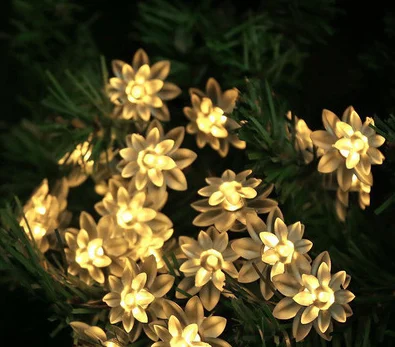 

Solar Power Fairy String Lights 7M 50 LED Peach Blossom Decorative Garden Lawn Patio Christmas Trees Wedding Party