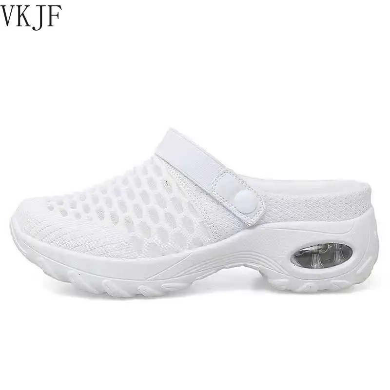 

2021 New Women Shoes Casual Increase Cushion Sandals Non-slip Platform Sandal For Women Breathable Mesh Outdoor Walking Slippers