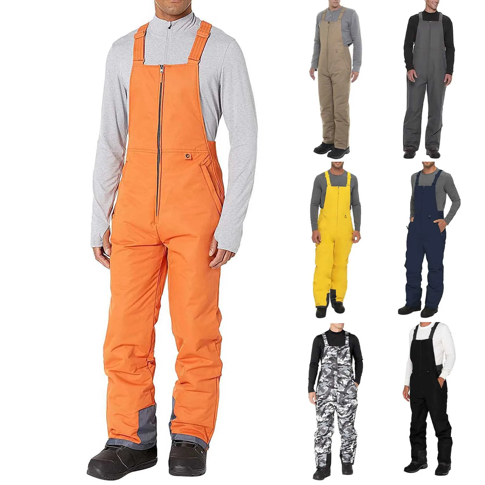 Зимние водонепроницаемые лыжные брюки Мужская Рабочая одежда размера плюс