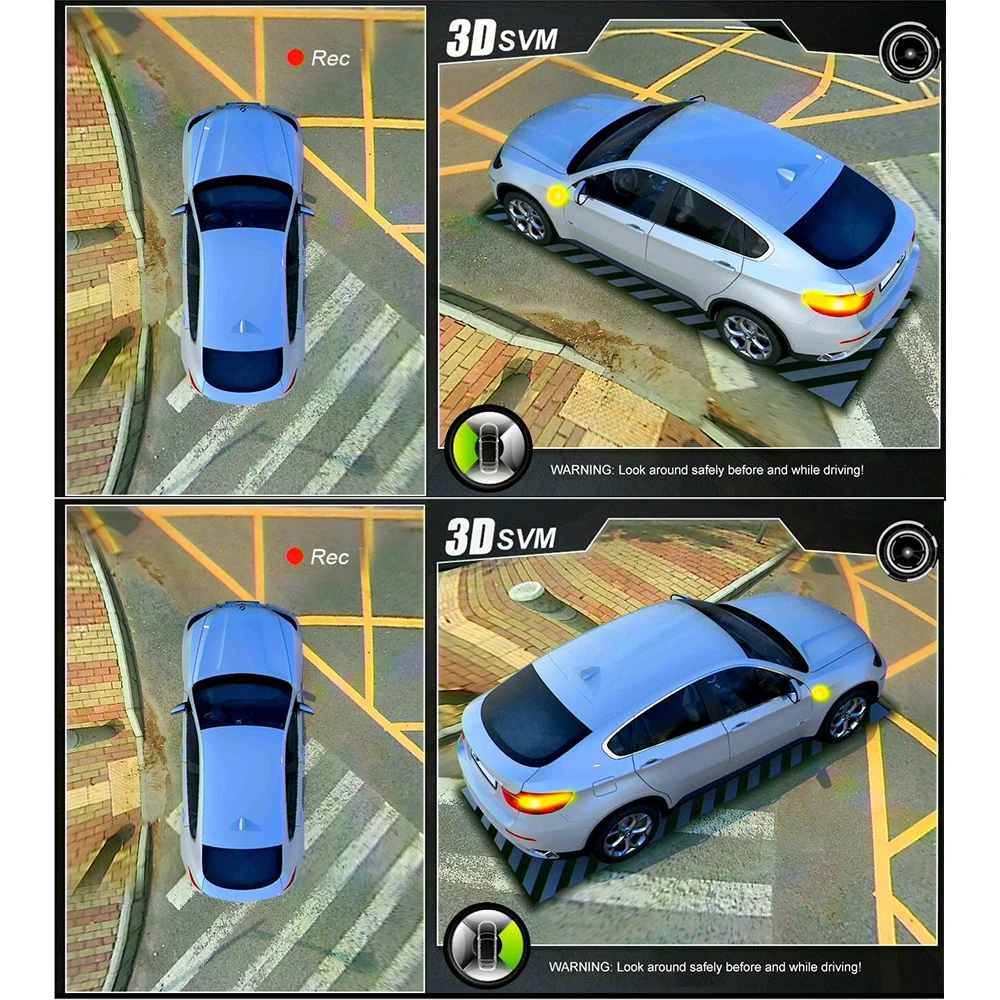 Carsanbo 360 градусов Автомобильная 3D система наблюдения за птицами