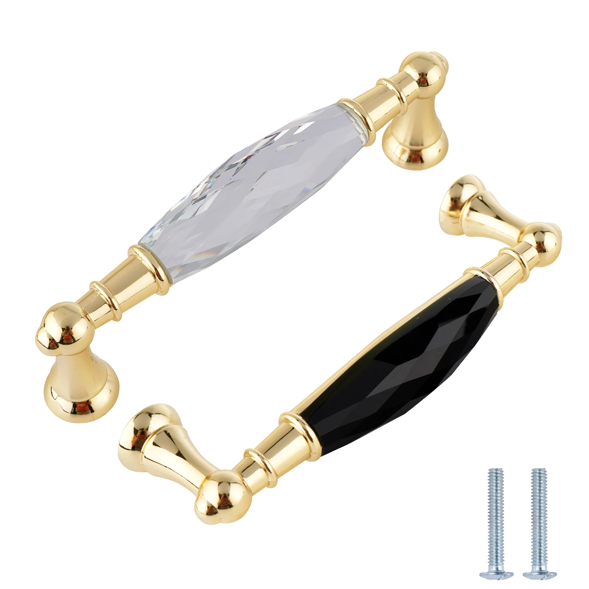 10 шт./лот шкафчик для шкафа кухонная ручка хрустальные ручки мебели ящик золотое