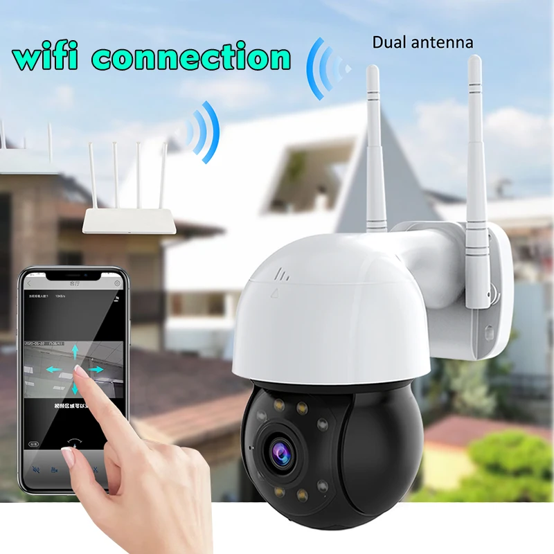 Ip-камера купольная 1080P HD PTZ Wi-Fi ночное видение | Безопасность и защита