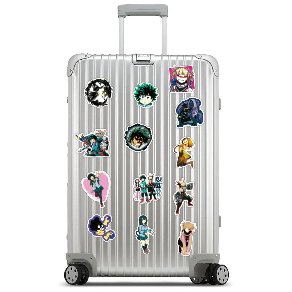 

10/65Pcs Anime My Hero Academia Stickers Laptop Skateboard Izuku Midoriya Might Boku No Hero Academia Character Sticker
