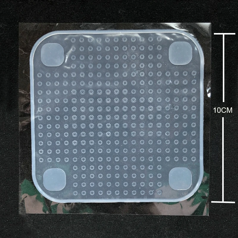 10x10CM 3 шт пчелиный воск обертывание многоразовый силикон уплотнение сохранение продуктов в свежем состоянии обертывание крышки стрейч вакуумная пищевая обертка пчелиный воск ткань кухонные инструменты - Цвет: 10x10CM